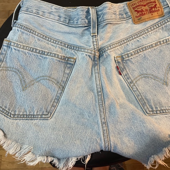 Levi's Pants - Levis 501 high waisted jean shorts!